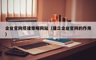 巴音郭楞蒙古企业官网搭建策略网站（建立企业官网的作用）