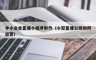 巴音郭楞蒙古中小企业直播小程序制作（小型直播公司如何运营）