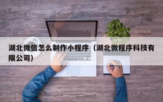 巴音郭楞蒙古湖北微信怎么制作小程序（湖北微程序科技有限公司）